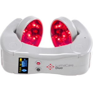 lumacare duo lit up and ready for use