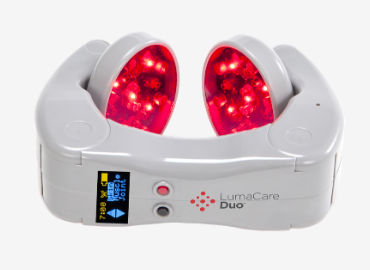 lumacare duo lit up and ready for use