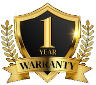 1 year warranty badge