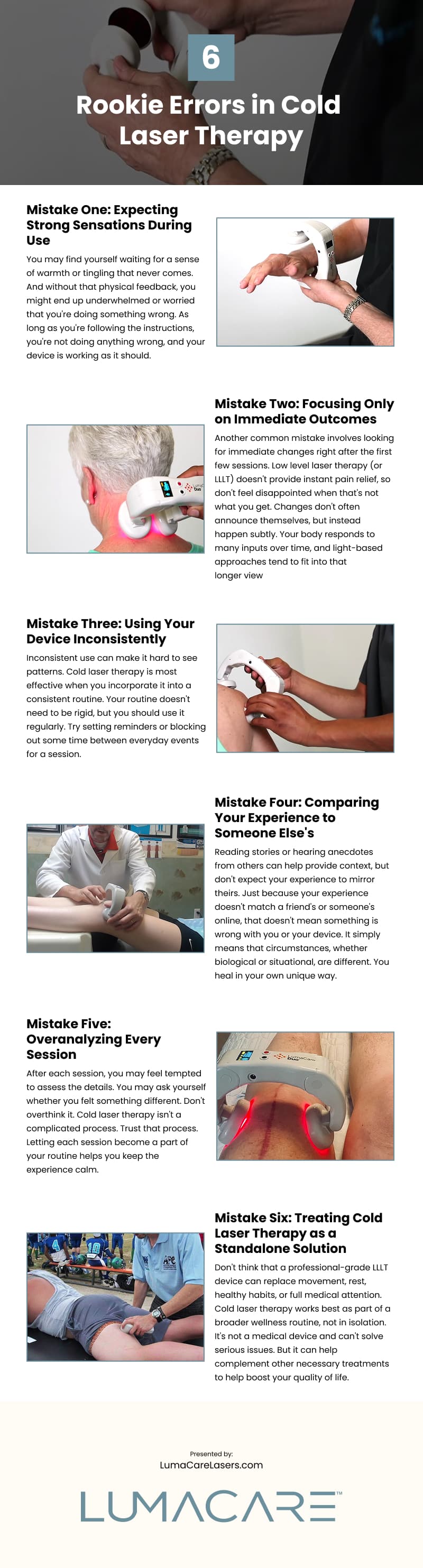 6 Rookie Errors in Cold Laser Therapy Infographic 6 Rookie Errors in Cold Laser Therapy Infographic
