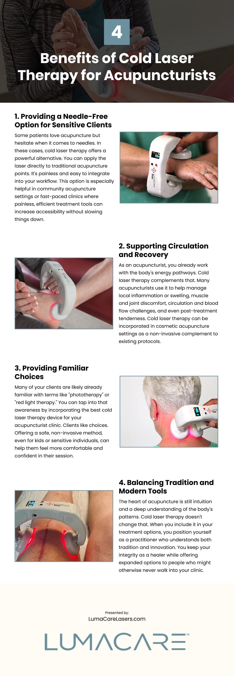 4 Benefits of Cold Laser Therapy for Acupuncturists Infographic 4 Benefits of Cold Laser Therapy for Acupuncturists Infographic